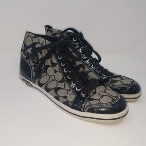 EUC Coach Signature Hightop Sneakers 11